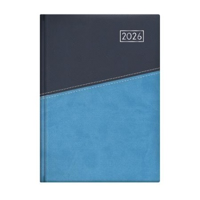 Naptár, tervező, B5, heti, TOPTIMER "Duplex", kék-világoskék