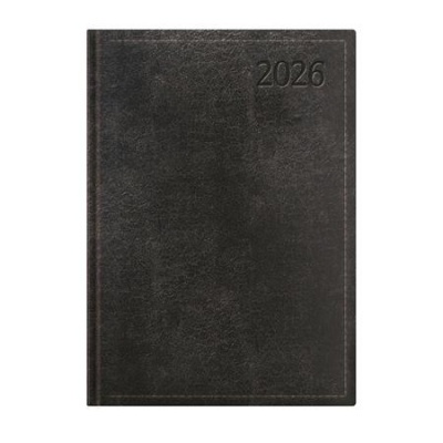 Naptár, tervező, B5, napi, TOPTIMER "Traditional", fekete