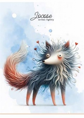 Füzet, tűzött, A5, kockás, 48 lap, SHKOLYARYK "Writes lightly", vegyes