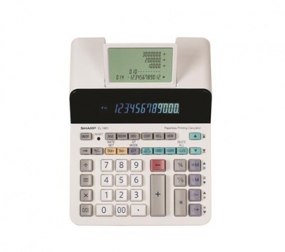 Számológép, segédkijelzős asztali, 12 számjegy, SHARP "EL-1901"