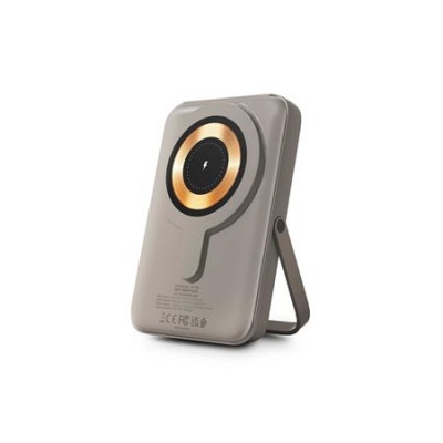 Power bank, mágneses (vezeték nélküli), 10.000mAh, URBAN FACTORY, szürke