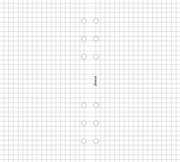 Kalendárium betét, jegyzetlap, A4, kockás, FILOFAX, fehér