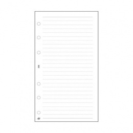 Kalendárium betét, jegyzetlap, "L", vonalas, SATURNUS, fehér